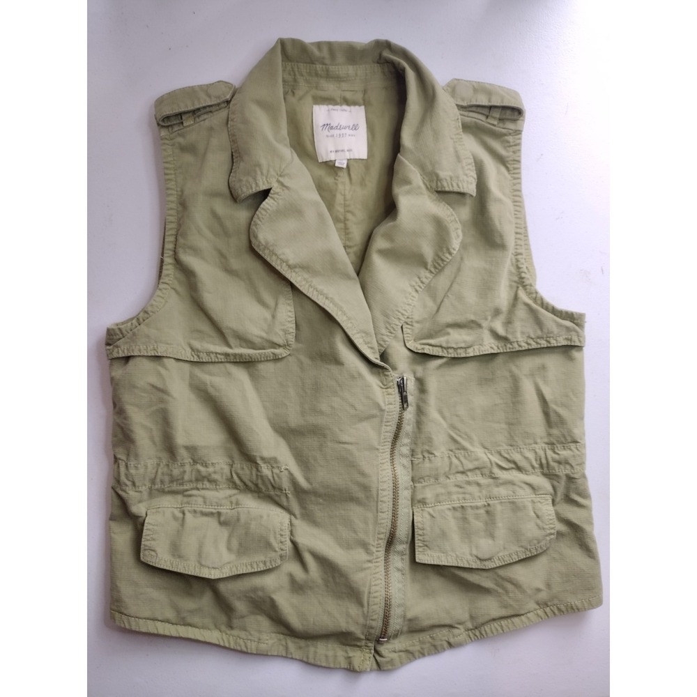 Madewell Light Olive Utility Vest